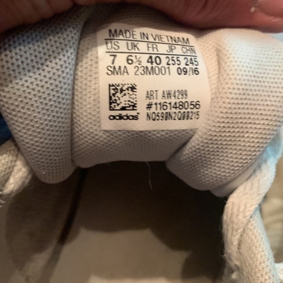 Adidas Grand Court Sneakers White w/ Black Stripes Unisex Mens Size 7 Womens 9 - Picture 7 of 16